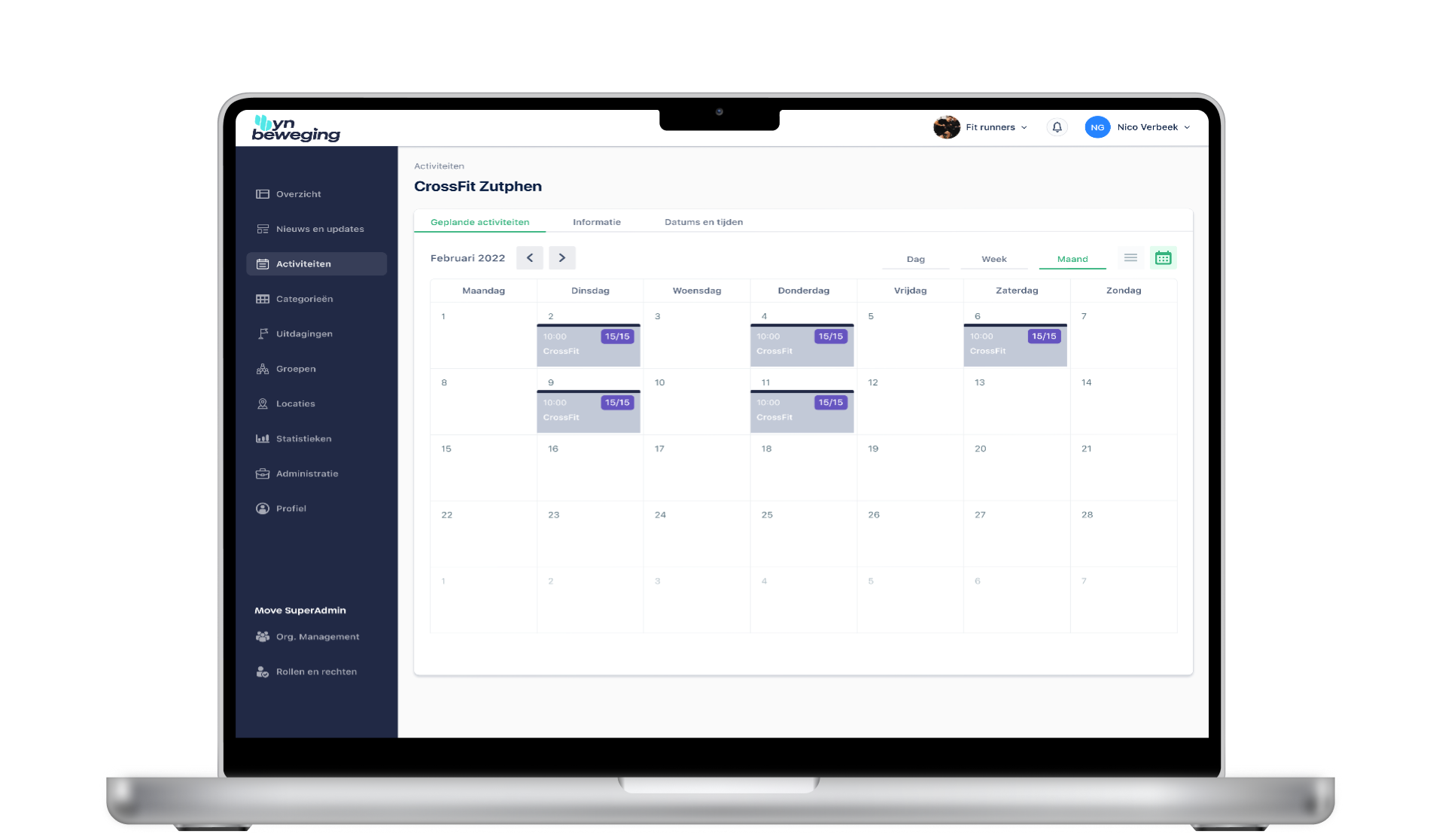 Sportaanbod dashboard Dantumadiel | YnBeweging